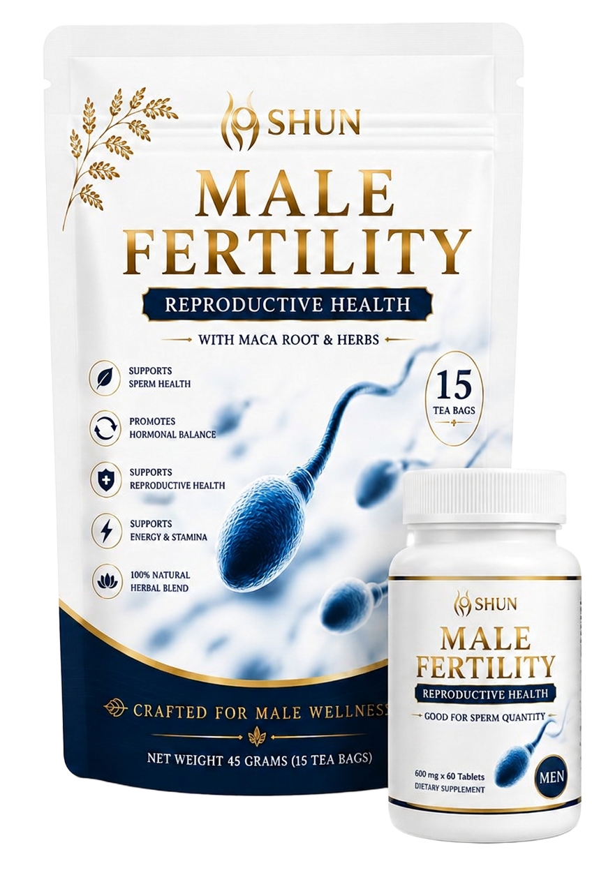 Male Fertility Set — Tea & capsules · the complete male ritual